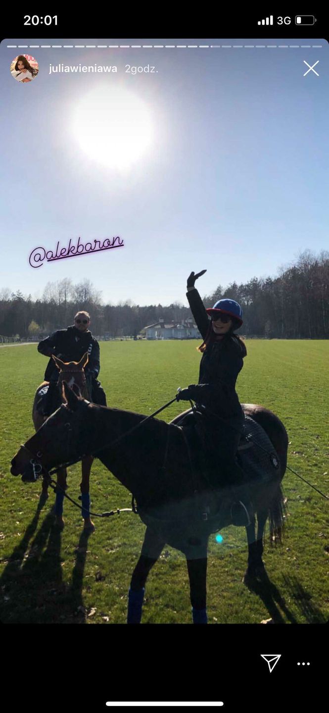 Julia Wieniawa i Baron na randce konnej