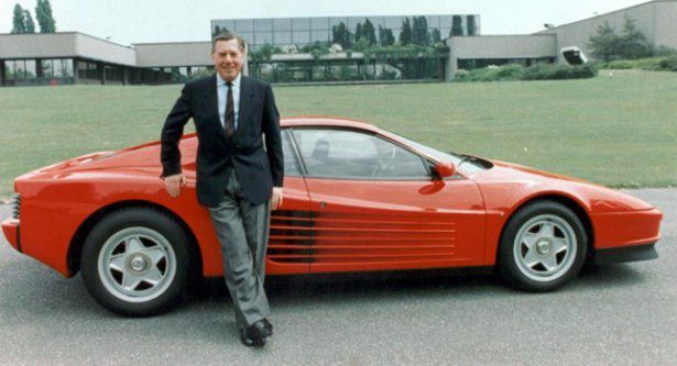 Sergio Pininfarina i Ferrari Testarossa