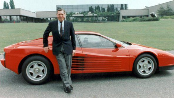 Sergio Pininfarina i Ferrari Testarossa