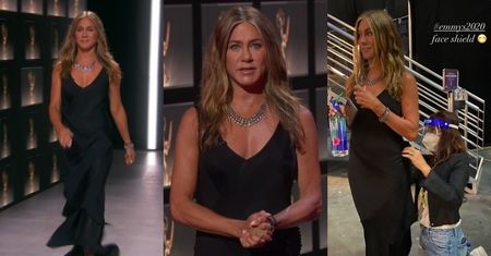 Emmy 2020. "Skromna" Jennifer Aniston BŁYSZCZY podczas wirtualnej gali wręczenia statuetek (ZDJĘCIA)