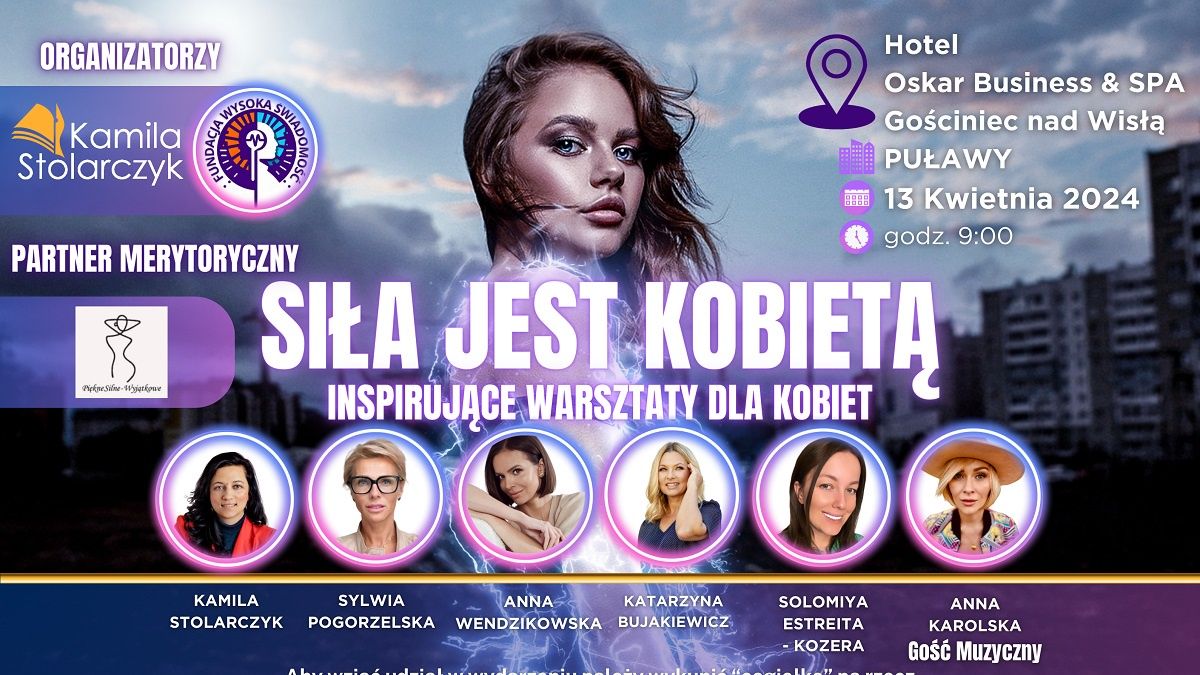 plakat, siła jest kobietą