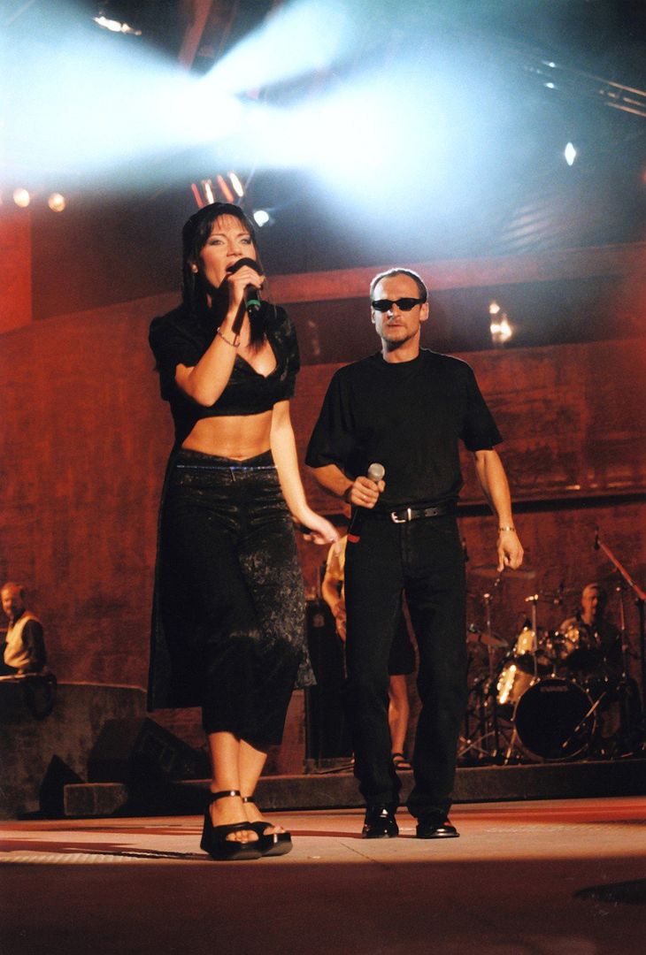 Shazza i Paweł Kukiz na Festiwalu Piosenki Opole 1999