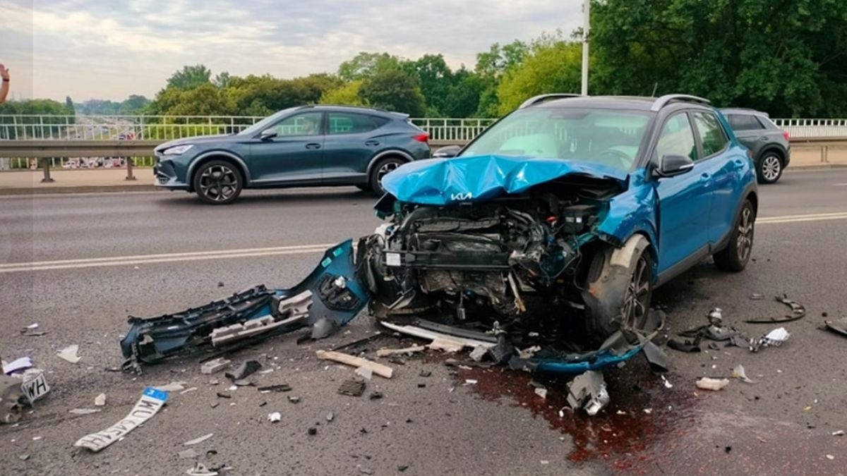 W środę doszło do niebezpiecznego wypadku na Moście Gdańskim
