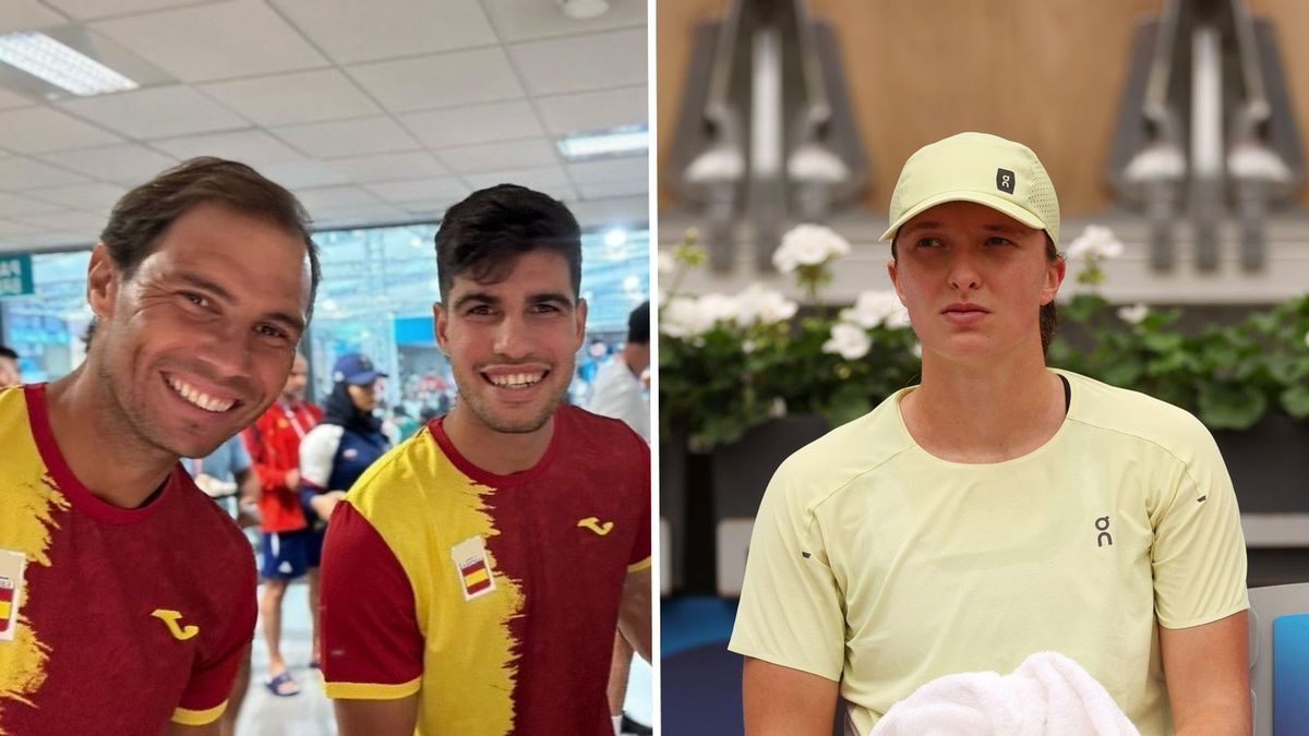 Zdjęcie okładkowe artykułu: Getty Images / Twitter/Tennis Letter/ Getty Images/ Matthew Stockman / Na zdjęciu: Carlos Alcaraz i Rafael Nadal, z prawej Iga Świątek.