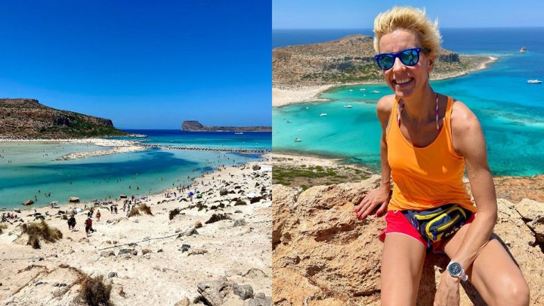 Anita Werner pluska się w basenie i podbija Kretę z ukochanym (ZDJĘCIA)