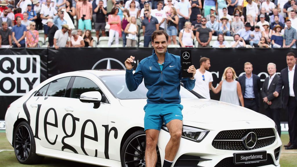 Zdjęcie okładkowe artykułu: Getty Images / Alex Grimm / Na zdjęciu: Roger Federer, triumfator Mercedes Cup 2018