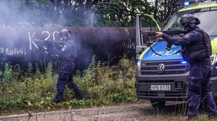 Lubin: Alarm bombowy, pościg i strzały. Policyjne ćwiczenia