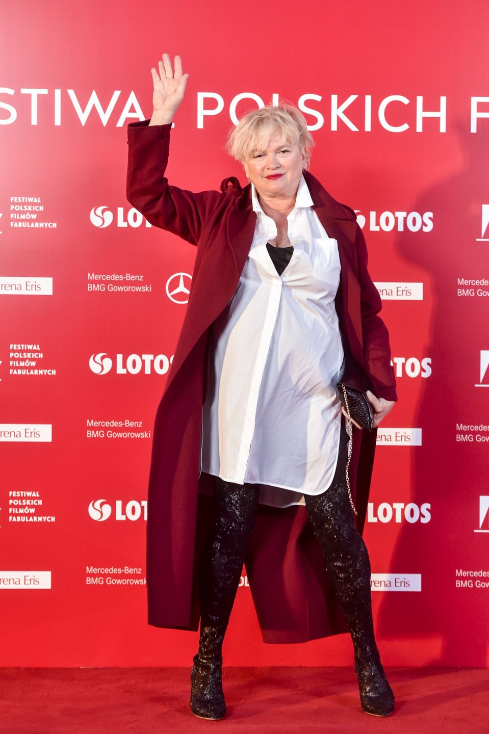 Katarzyna Figura podczas finału festiwalu w Gdyni