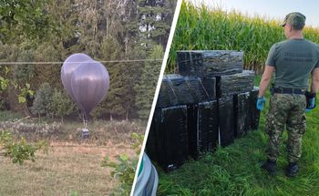 Papierosy latały w balonach nad granicą. SG ujawniła wartość towaru
