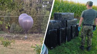 Papierosy latały w balonach nad granicą. SG ujawniła wartość towaru