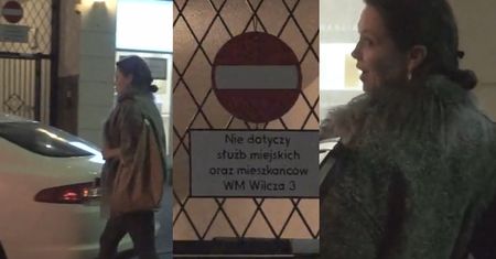Kinga Rusin znowu parkuje na zakazie