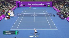 Iga Świątek - Daria Kasatkina w Dosze. Zobacz skrót meczu
