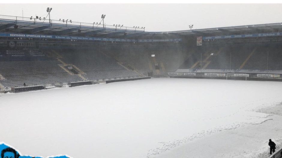 Twitter / Arminia Bielefeld  / Zima zaskoczyła Niemców