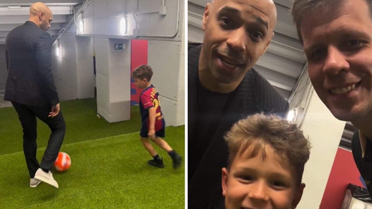 Instagram / Na zdjęciu: Wojciech Szczęsny z synem Liamem i Thierry Henry