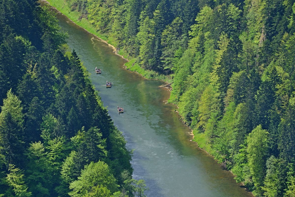 Spływ Dunajcem to jedna z największych atrakcji w polskich górach