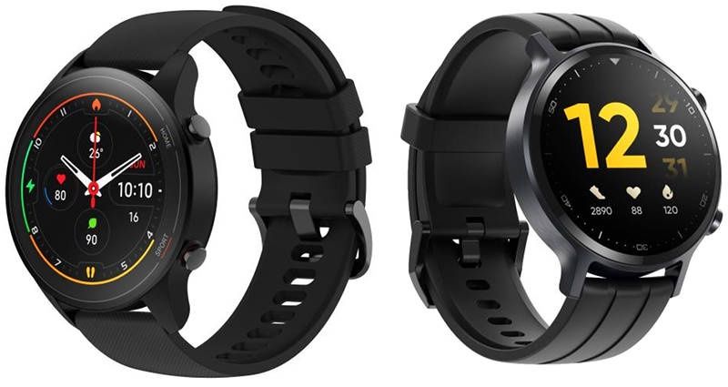Xiaomi Mi Watch (po lewej) i realme Watch S (po prawej)