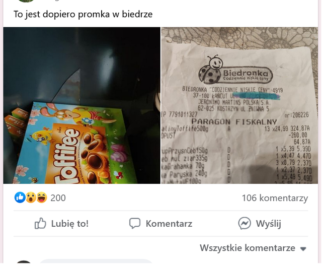 Klientka Biedronki pochwaliła się upolowaną promocją