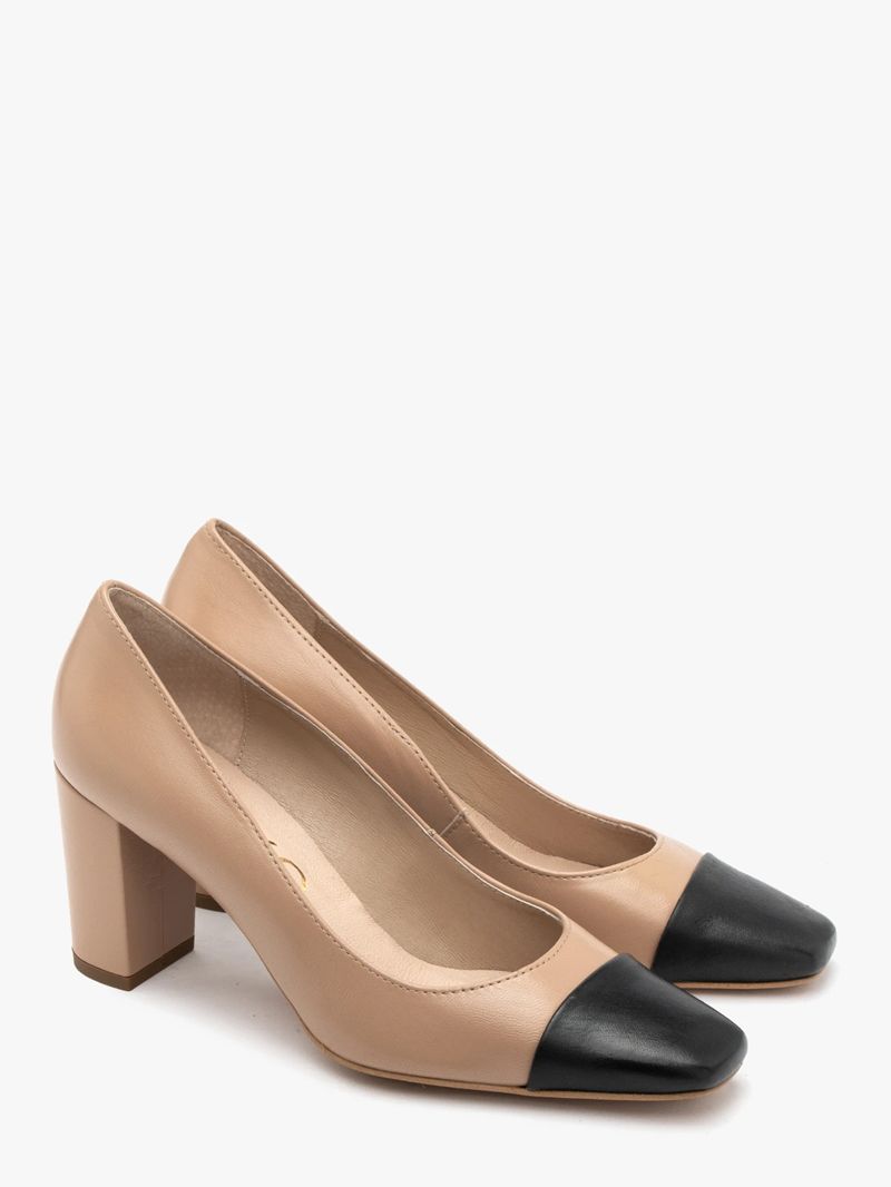 Czółenka z czarnym noskiem z kolekcji Ryłko 