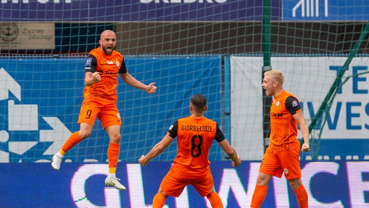 PAP / Tomasz Wiktor / Na zdjęciu: piłkarze Zagłębia Lubin