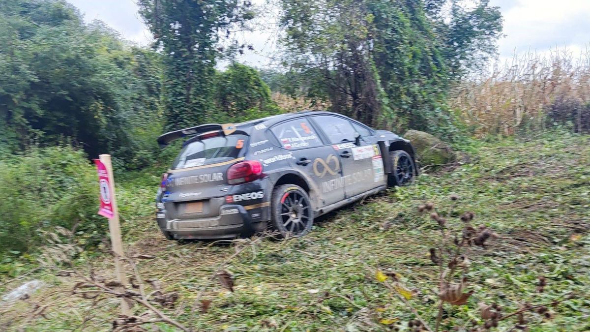 Materiały prasowe / KPPSP w Nysie / Na zdjęciu: wypadek podczas rajdu na Opolszczyźnie