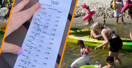 Byli z rodziną w Łebie. Pokazali paragon. "Od 200 do 250 zł za obiad"