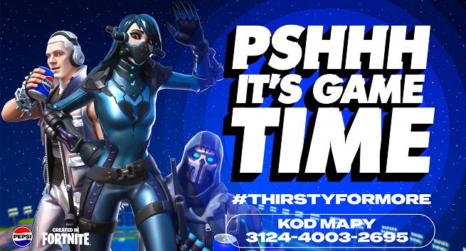 Pepsi z filmową mapą w Fortnite