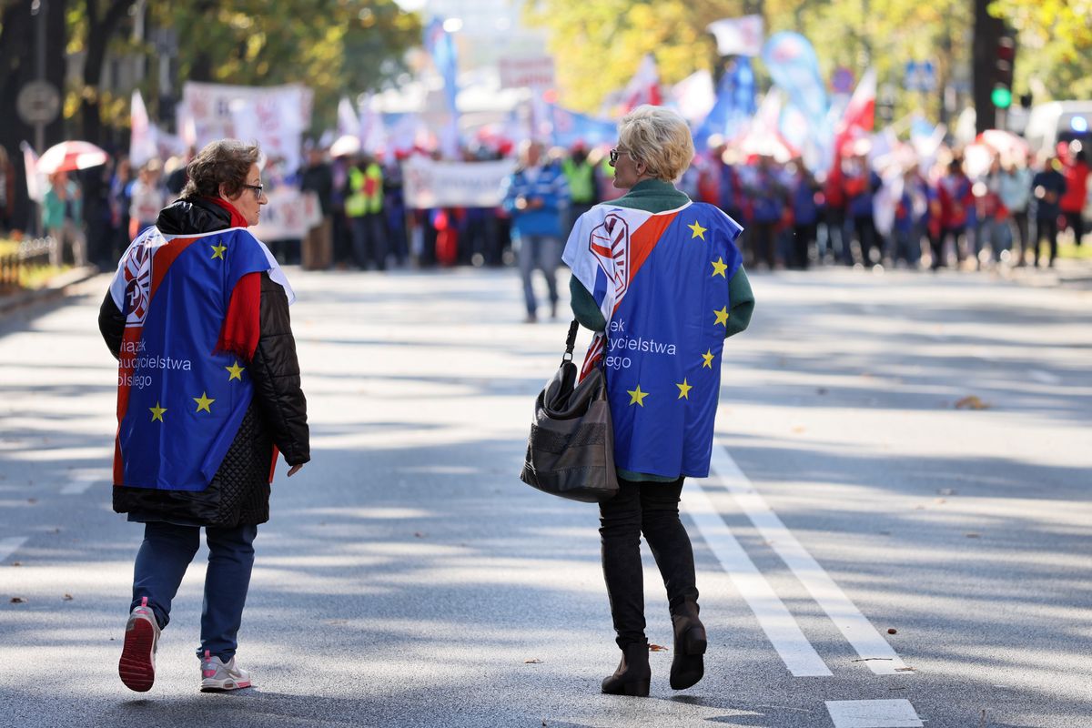 Wrocław. "My zostajemy w Europie". Protest na placu Solnym