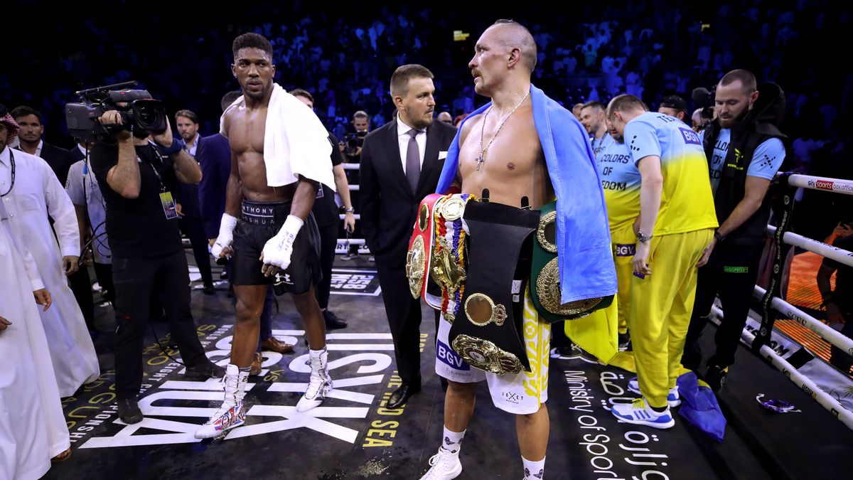 Getty Images / Francois Nel / Na zdjęciu: Anthony Joshua i Ołeksandr Usyk