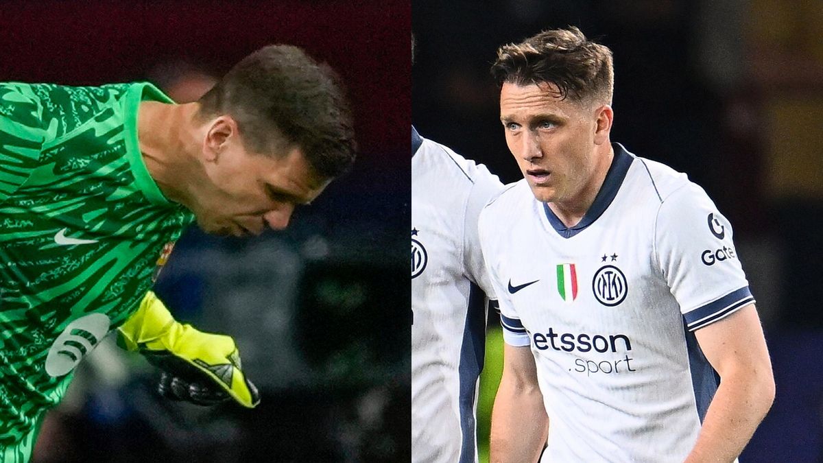 PAP/EPA / Alejandro Garcia / Mattia Ozbot - Inter via Getty Images / Na zdjęciu: Wojciech Szczęsny i Piotr Zieliński