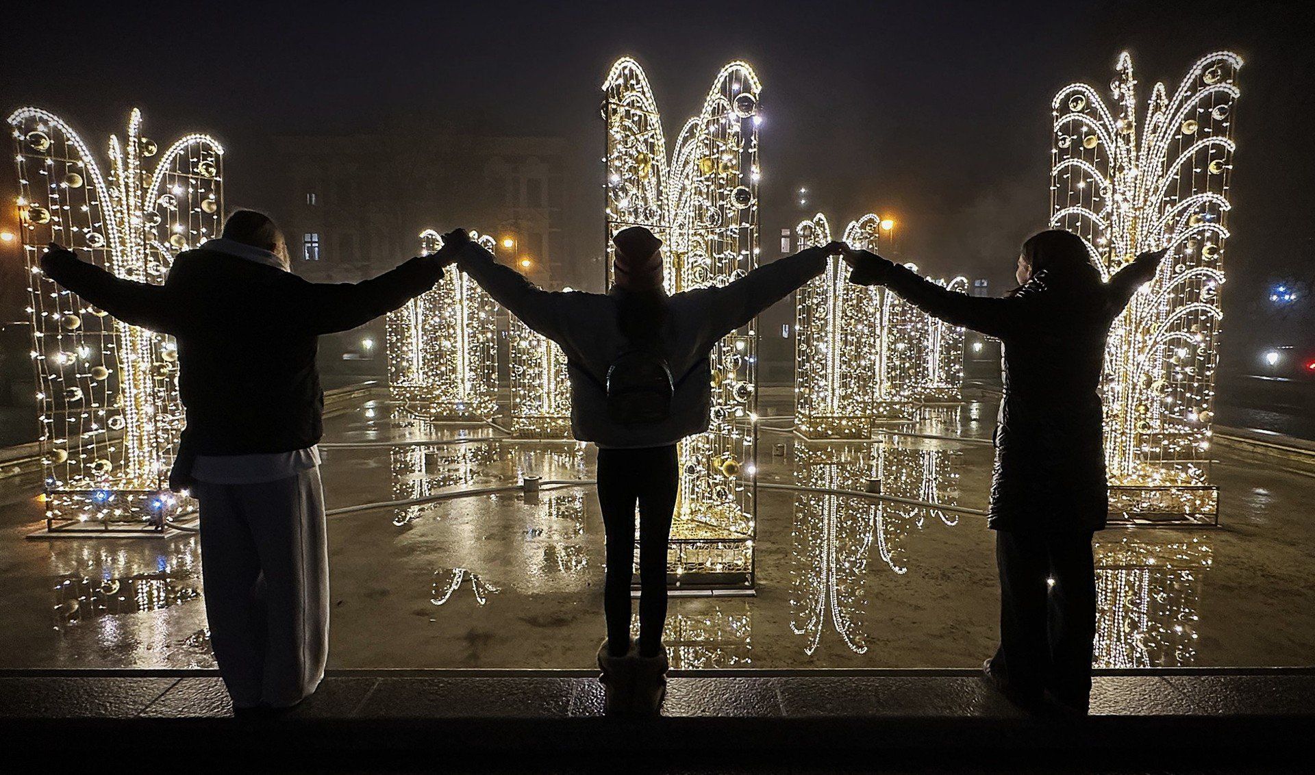 Światełka świąteczne w Zielonej Górze