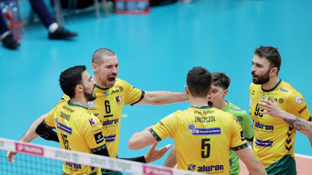 PAP / Tomasz Wiktor / Na zdjęciu: siatkarze Aluronu CMC Warty Zawiercie