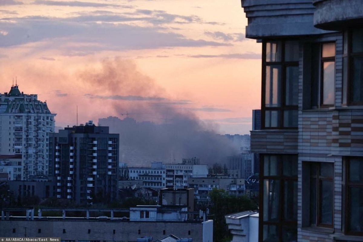 Wojna w Ukrainie - wybuchy w Kijowie 