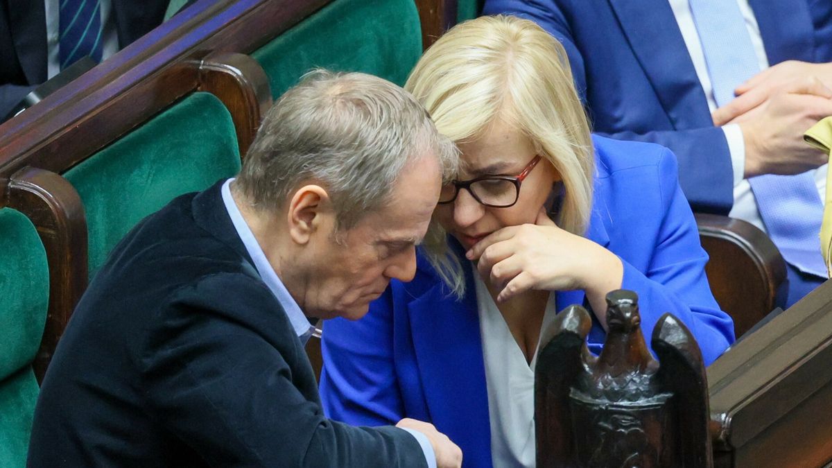 Donald Tusk i Paulina Hennig-Kloska 