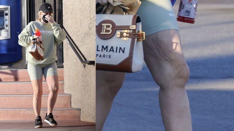 Rebel Wilson oczekuje na czyszczenie auta w Los Feliz w Kalifornii