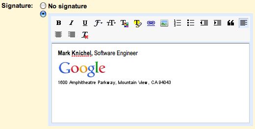 Podpisy graficzne w Gmailu