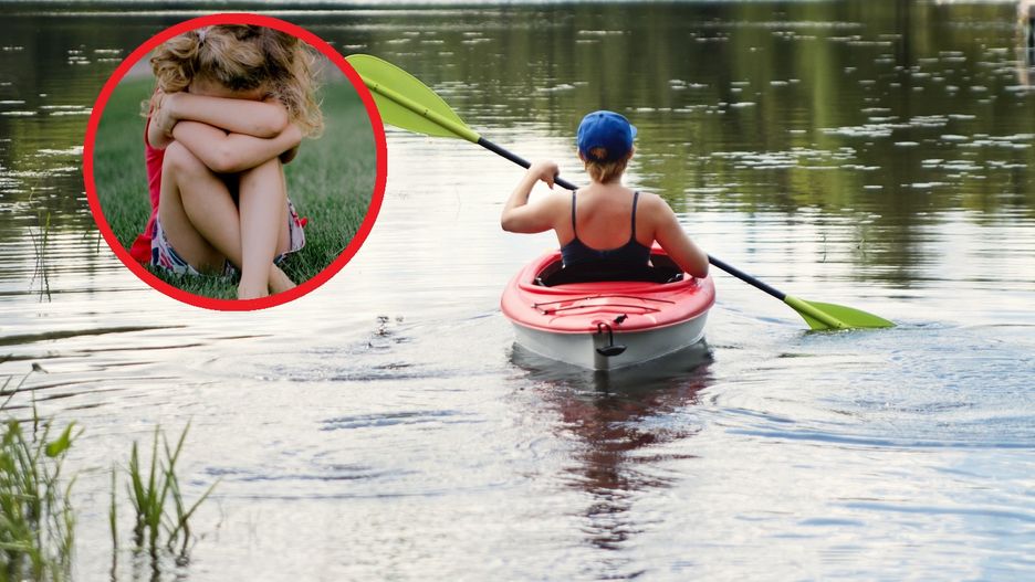 Zostawiła córki na brzegu rzeki i odpłynęła kajakiem. "Matka roku"