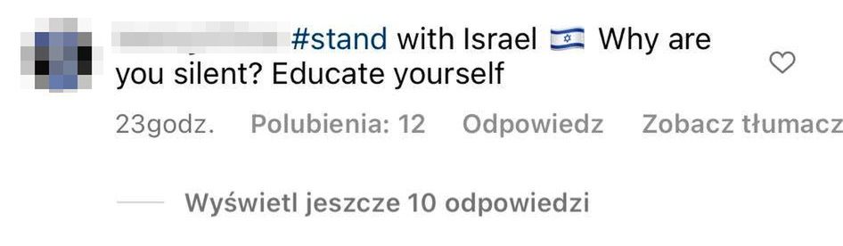 Komentarze pod postem Georginy Rodriguez