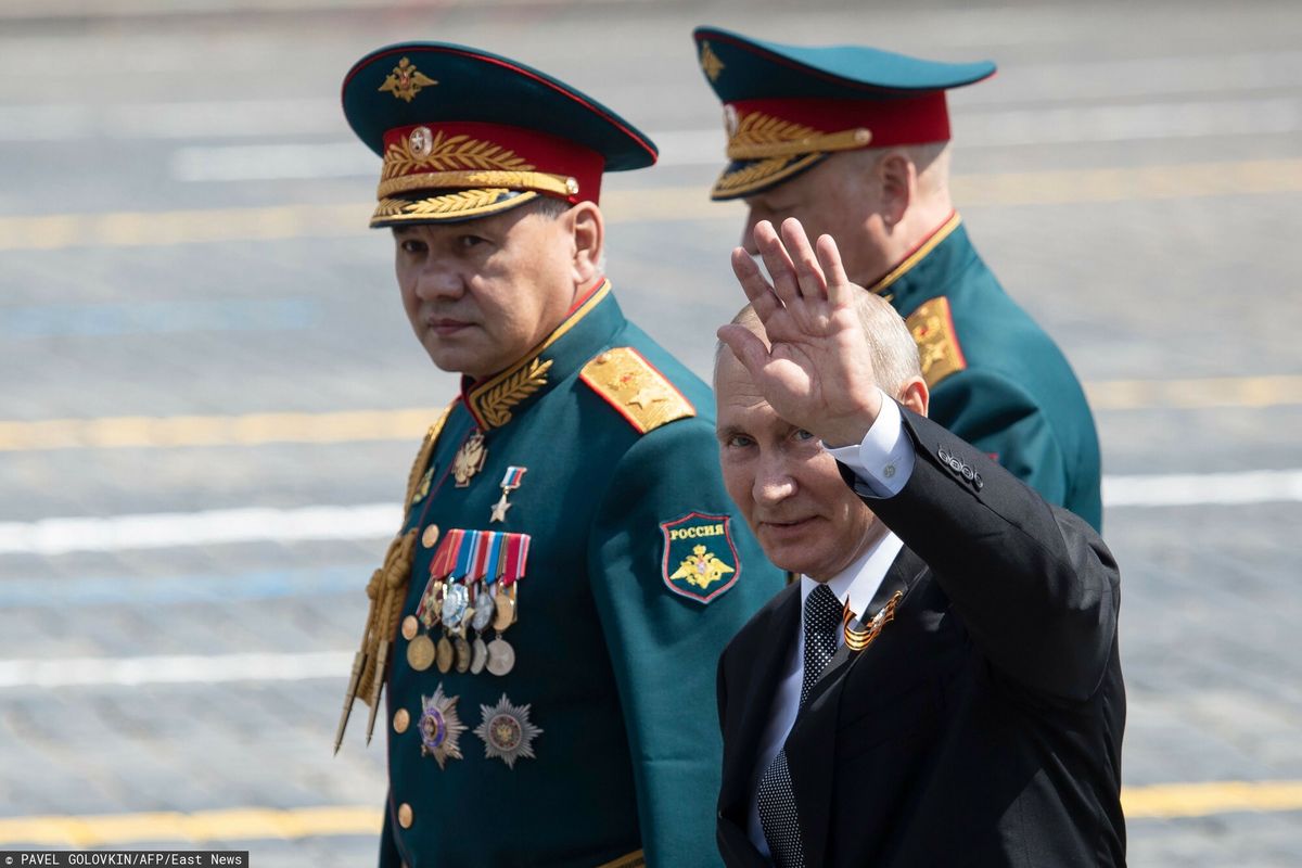 Władimir Putin w trakcie Dnia Zwycięstwa w 2020 roku 