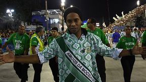 Ronaldinho na karnawale w Rio. Nie mogło go tam zabraknąć