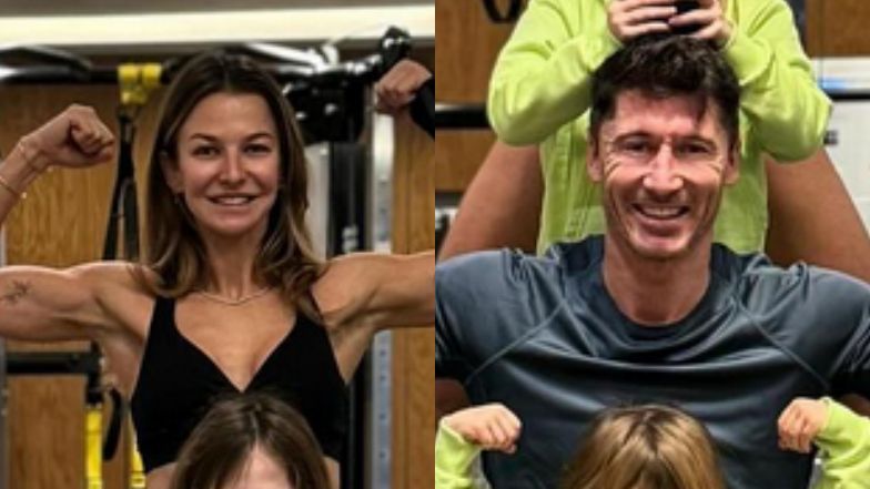 Anna i Robert Lewandowscy znów pokazali córki, w tym CAŁĄ TWARZ LAURY. Zrobili razem świąteczny trening