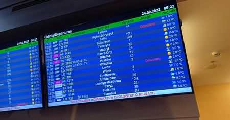 Loty na Ukrainę odwołane. Zamknięto przestrzeń powietrzną dla lotnictwa cywilnego