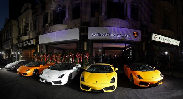 salon Lamborghini w Dalianie (Chiny)