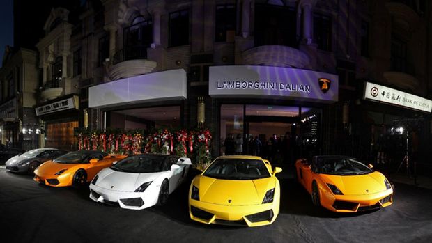 salon Lamborghini w Dalianie (Chiny)