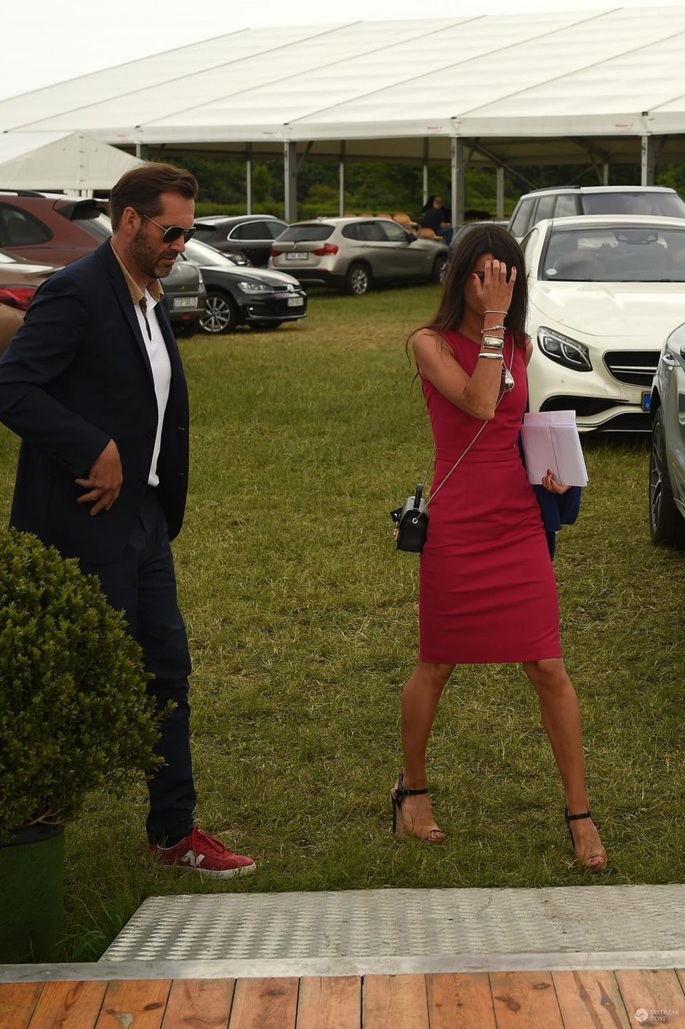 Marta Kaczyńska z przyjacielem na CSIO w Sopocie