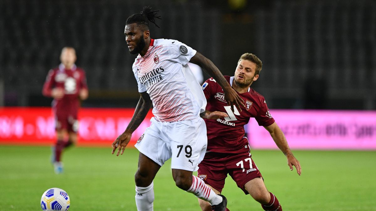 Getty Images / Chris Ricco  / Na zdjęciu: Franck Kessie i Karol Linetty