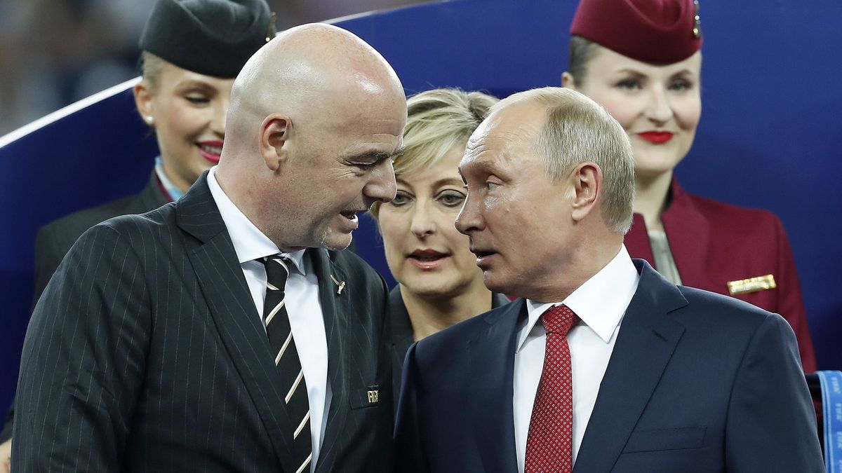 Gianni Infantino i Władimir Putin