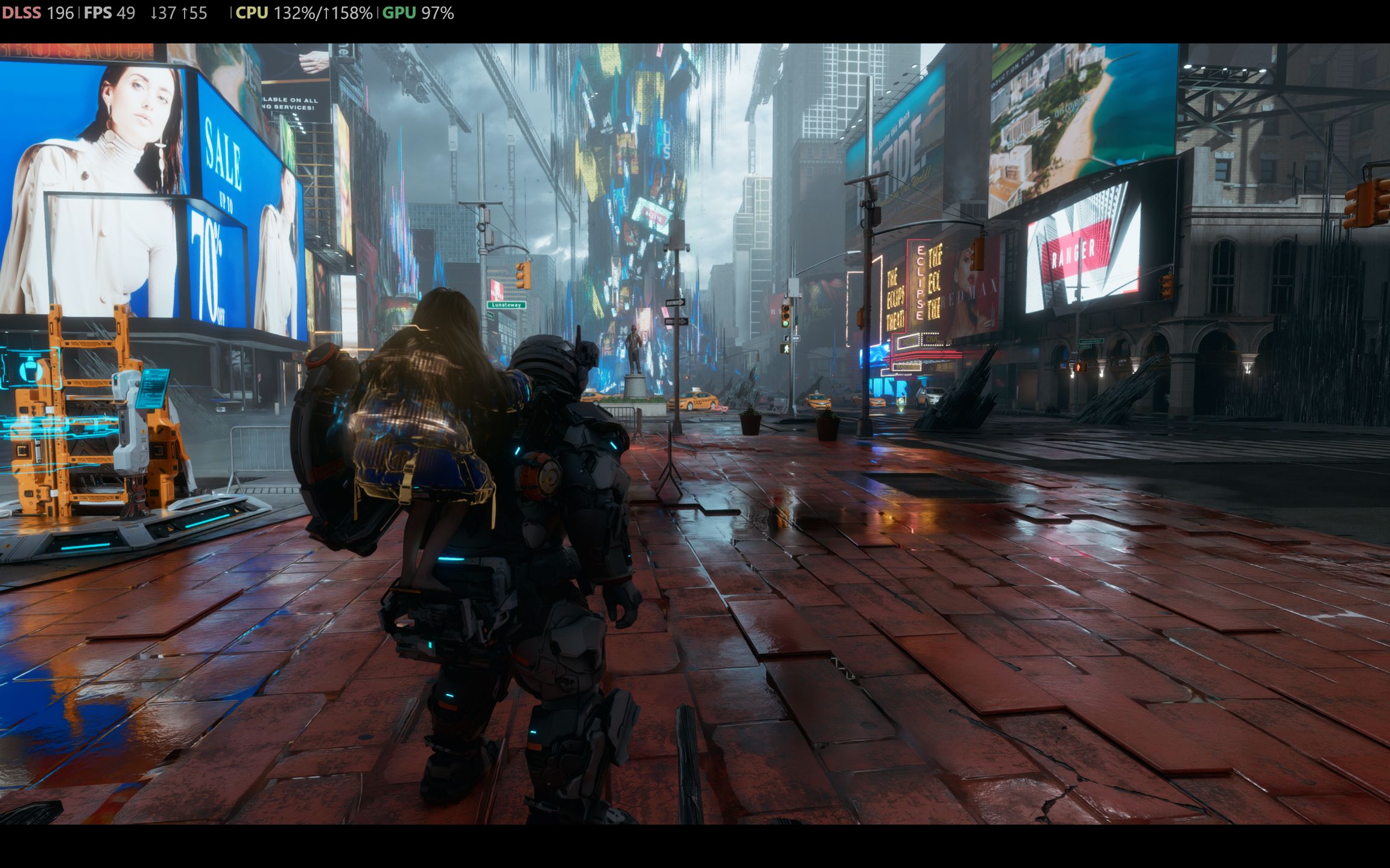 1440p, maksymalne detale z Path Tracingiem, DLSS w trybie wydajn