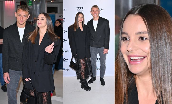 Jakub i Paulina Rzeźniczakowie na premierze książki