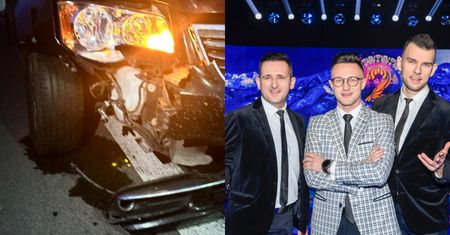 Zespół Playboys miał WYPADEK. Samochód jest roztrzaskany