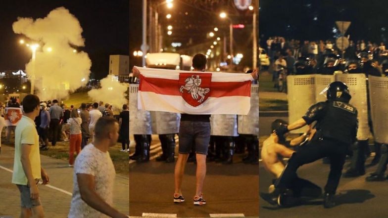 Protesty i zamieszki po wyborach prezydenckich na Białorusi. Milicja użyła siły przeciw demonstrantom (ZDJĘCIA)